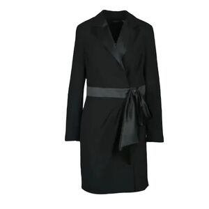 Ralph Lauren Classic Tuxedo Wrap Cocktail Dress